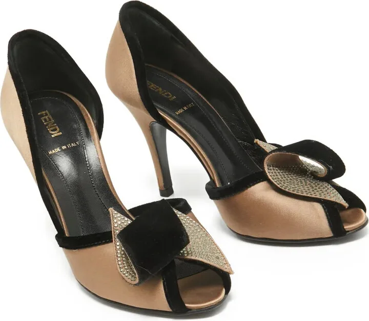 110mm Leather Heeled Pumps - Image 2