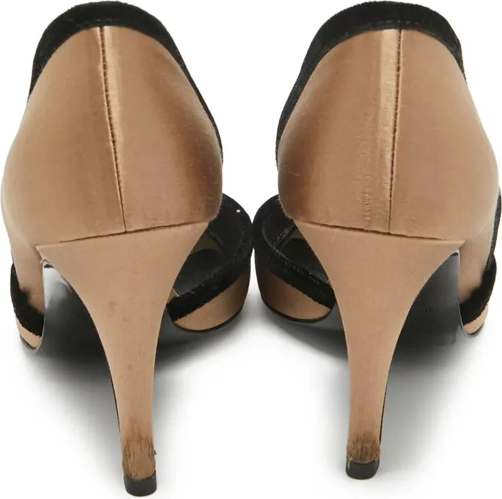 110mm Leather Heeled Pumps - Image 3