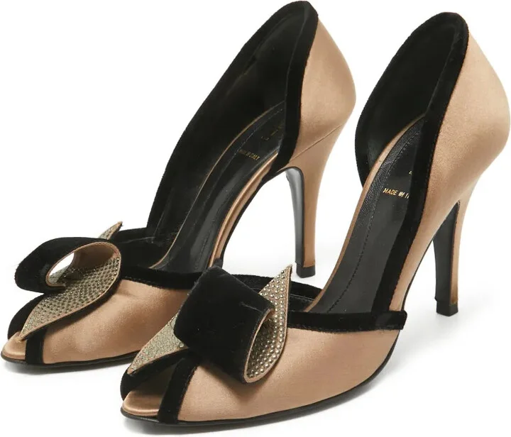 110mm Leather Heeled Pumps - Image 4