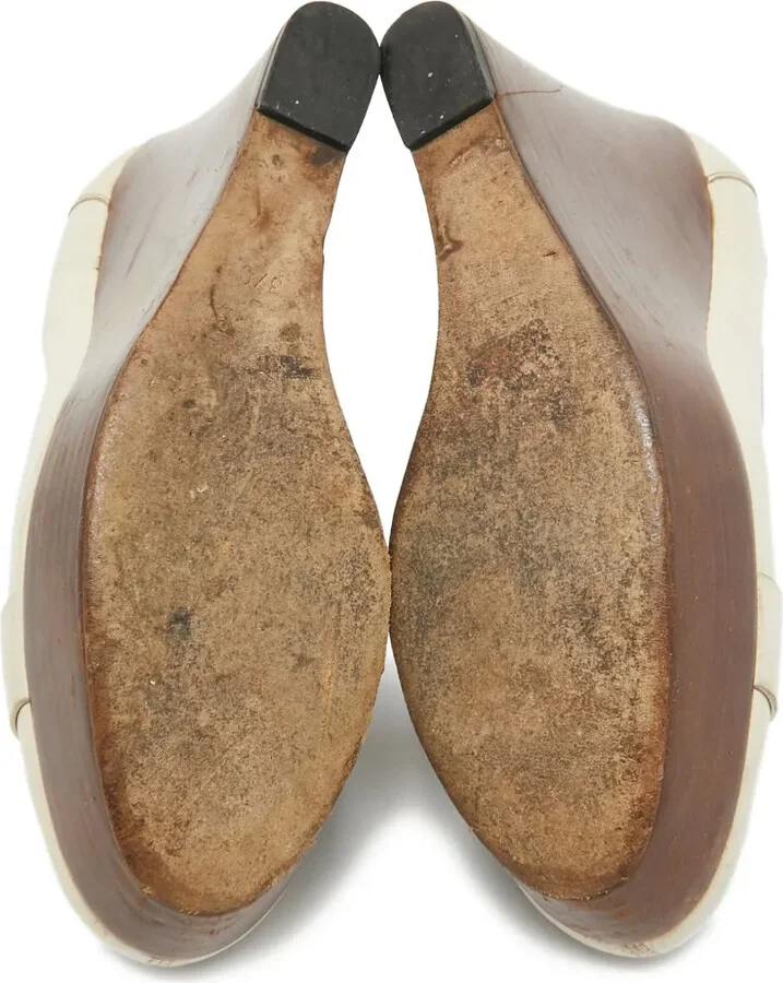 110mm Leather Heeled Pumps - Image 4