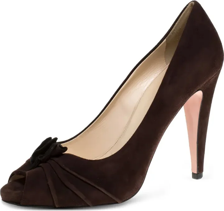 110mm Leather Heeled Pumps - Image 3