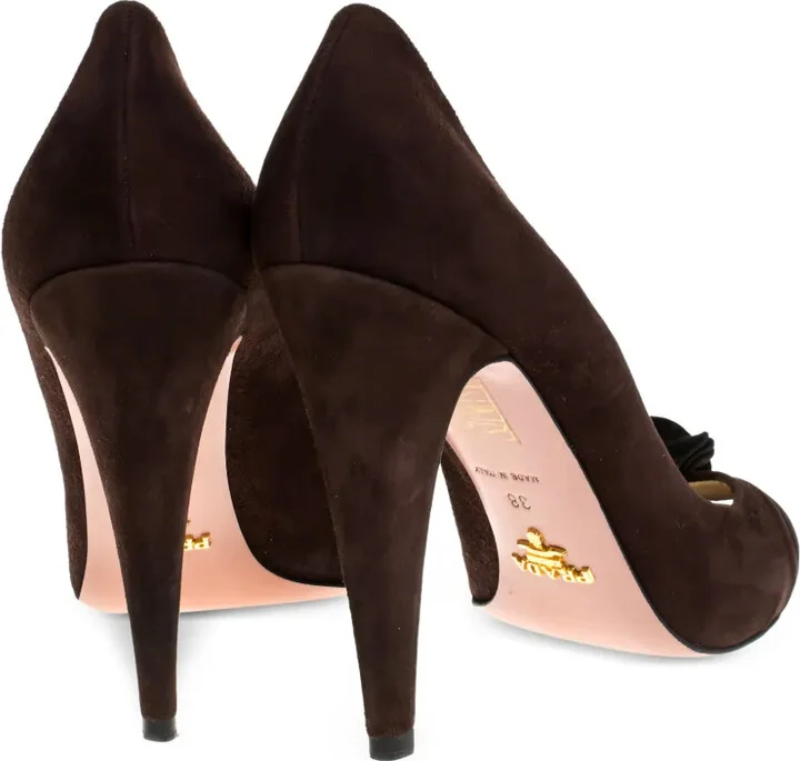 110mm Leather Heeled Pumps - Image 4
