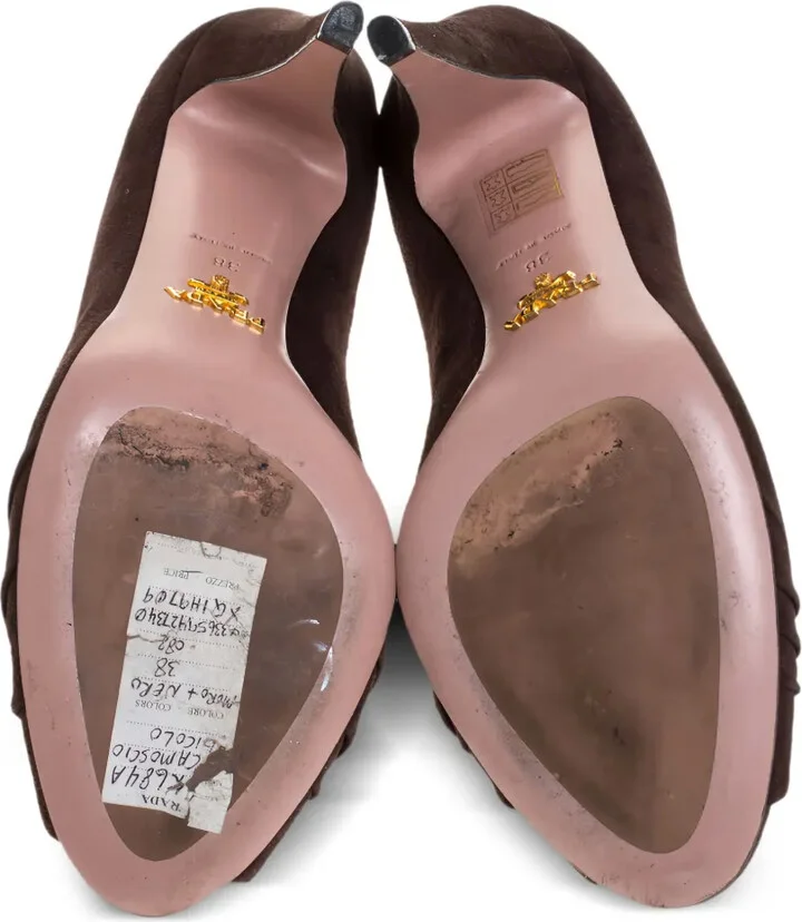 110mm Leather Heeled Pumps - Image 5