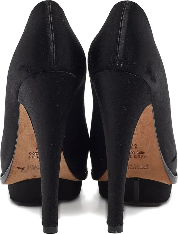 110mm Leather Heeled Pumps - Image 3