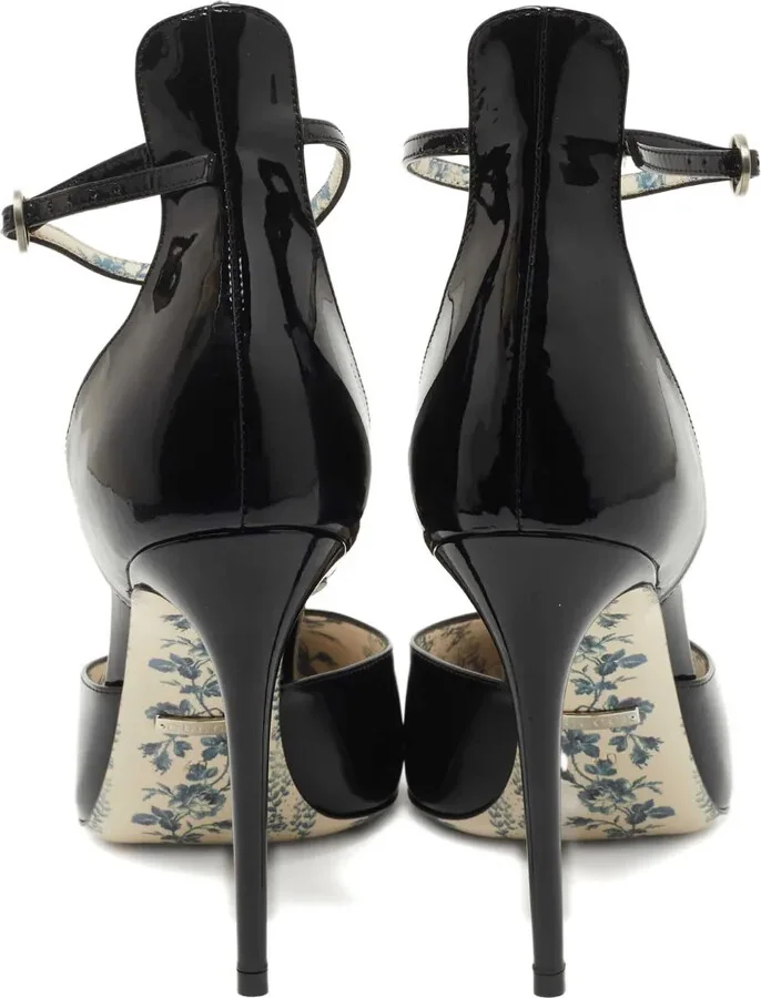 110mm Leather Heeled Pumps - Image 4