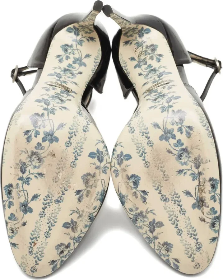 110mm Leather Heeled Pumps - Image 5