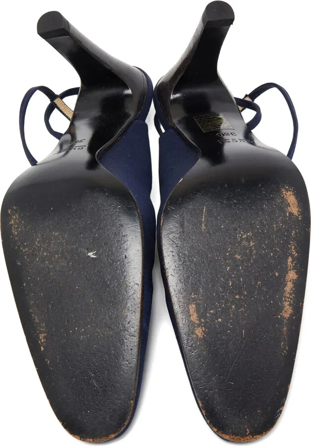 110mm Leather Heeled Pumps - Image 5