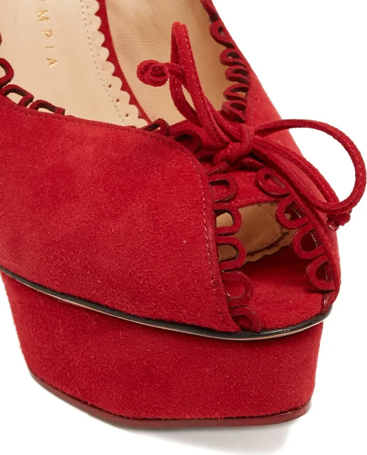 110mm Leather Heeled Pumps - Image 5