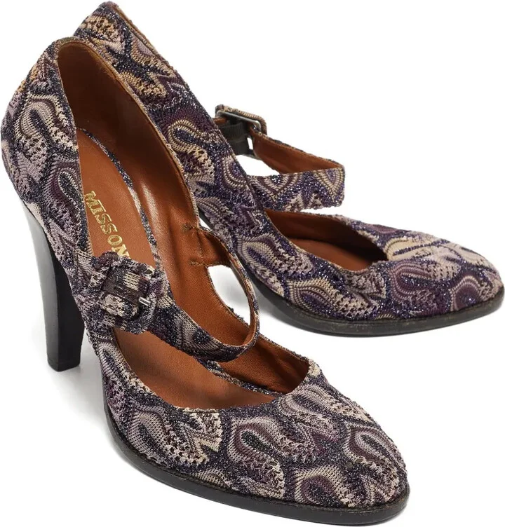 110mm Leather Heeled Pumps - Image 3