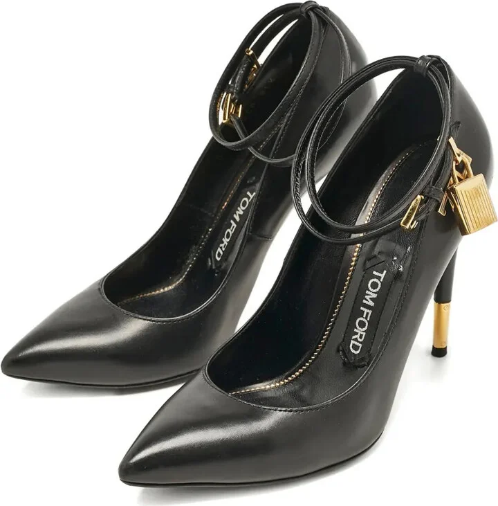 110mm Leather Heeled Pumps - Image 2