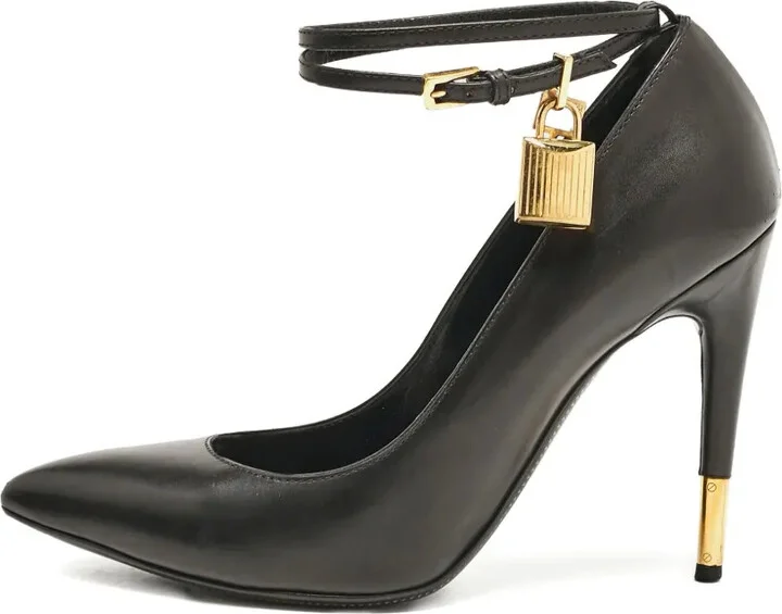 110mm Leather Heeled Pumps - Image 5