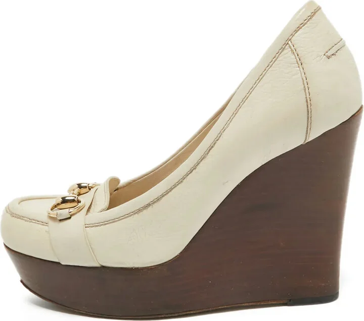110mm Leather Heeled Pumps