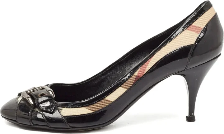 110mm Leather Heeled Pumps