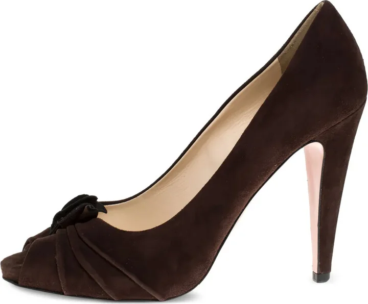 110mm Leather Heeled Pumps