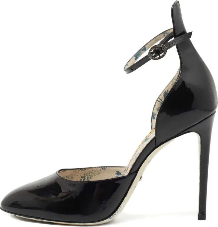 110mm Leather Heeled Pumps