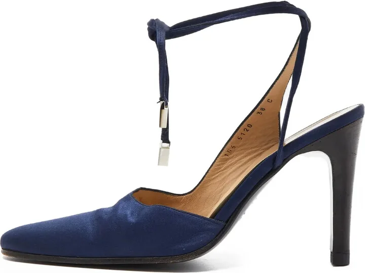 110mm Leather Heeled Pumps