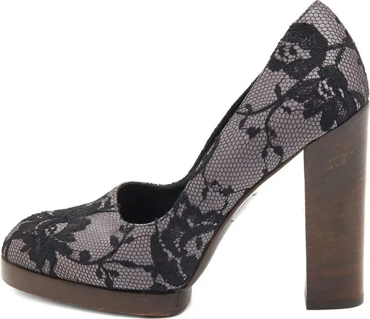 110mm Leather Heeled Pumps