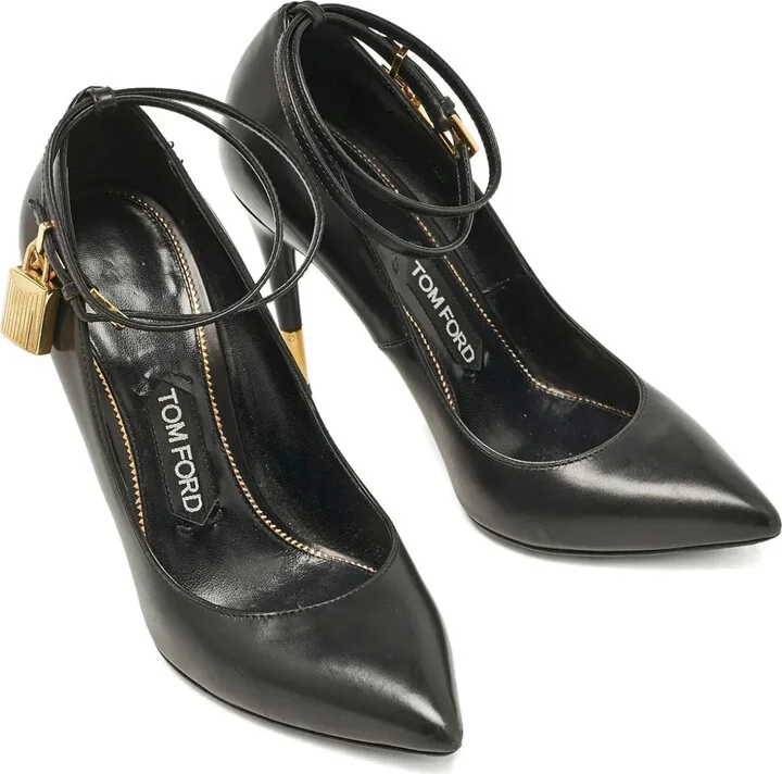 110mm Leather Heeled Pumps