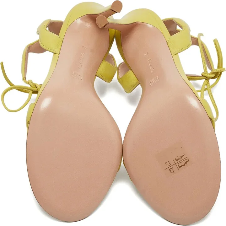 110mm Leather Heeled Sandals - Image 5