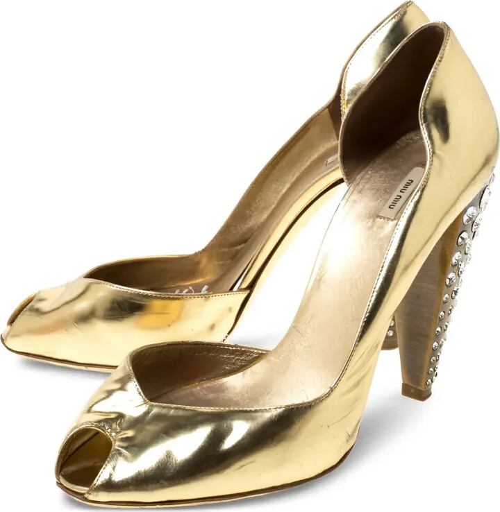110mm Leather Heeled Sandals - Image 2