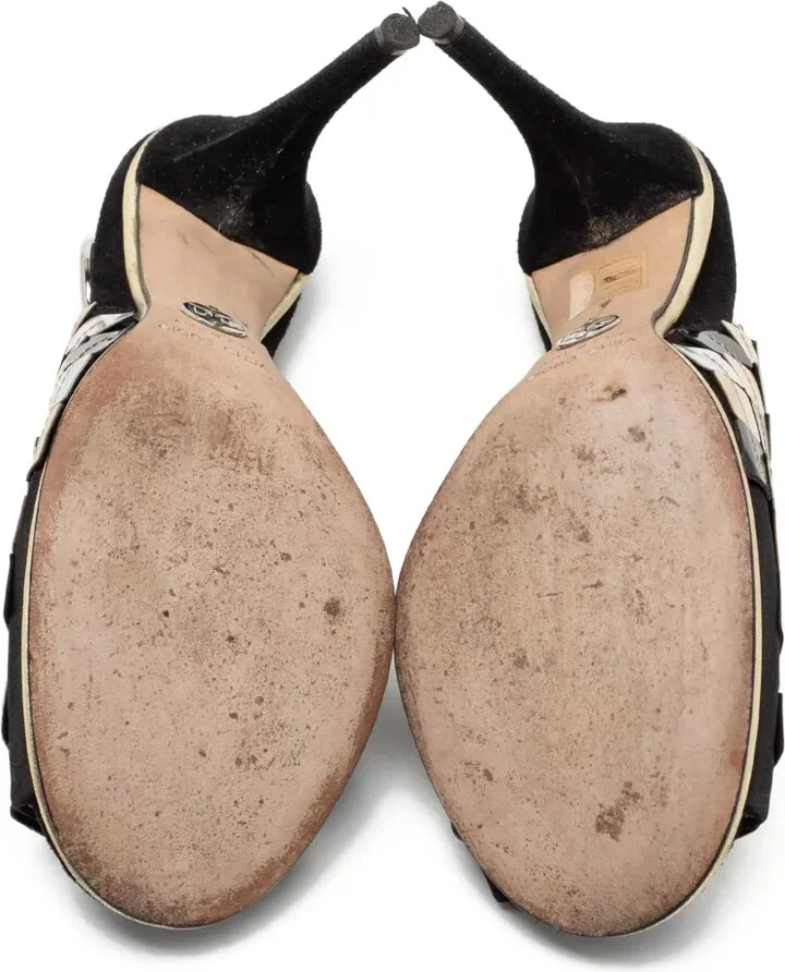 110mm Leather Sandals - Image 4