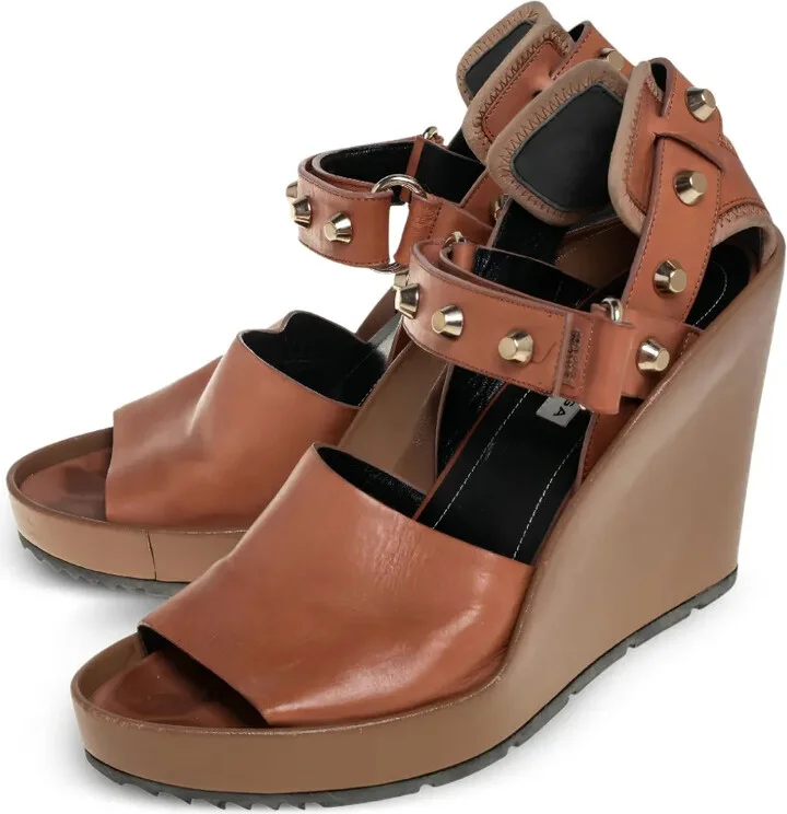 110mm Leather Sandals - Image 2