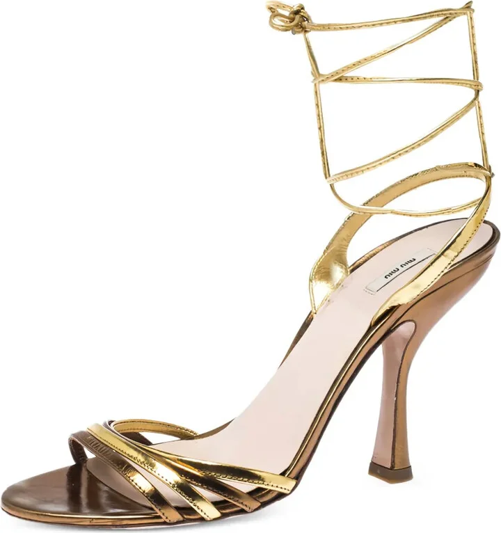 110mm Leather Sandals - Image 2