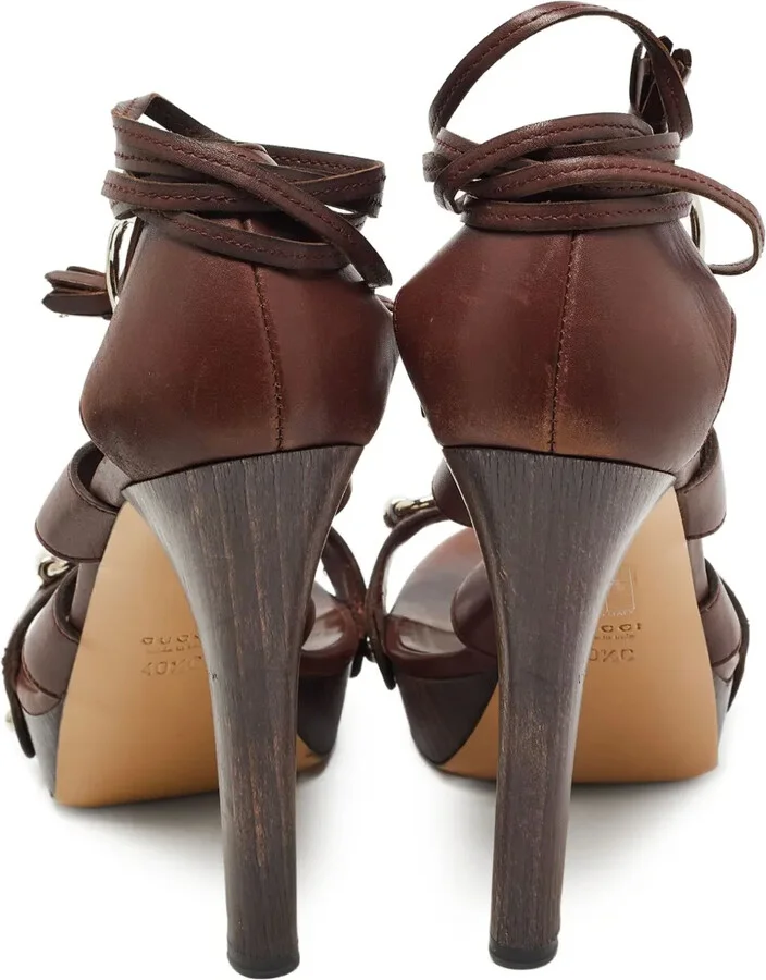 110mm Leather Sandals - Image 4