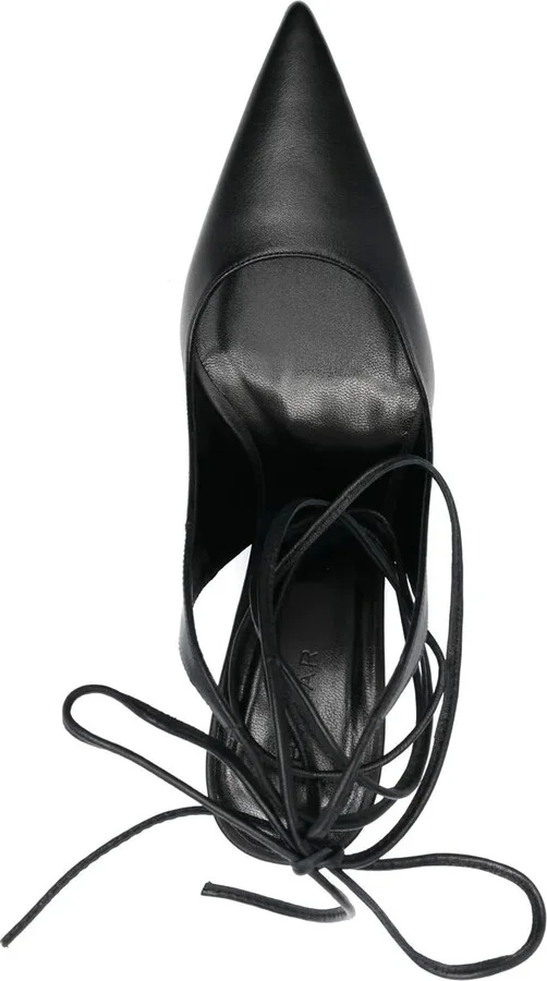 110mm Leather Wedge Sandals - Image 4