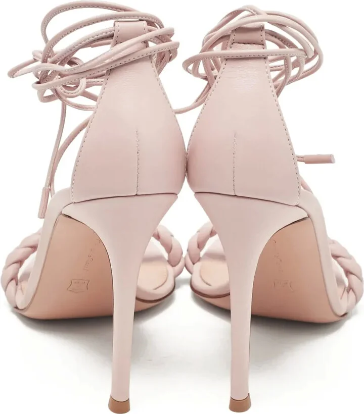 110mm Leomi braided-strap stiletto sandals - Image 3