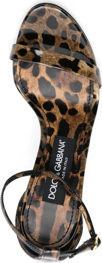 110mm Leopard-Print Sandals - Image 4