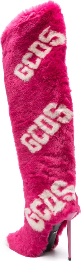110mm Logo-Print Knee-Length Boots - Image 3