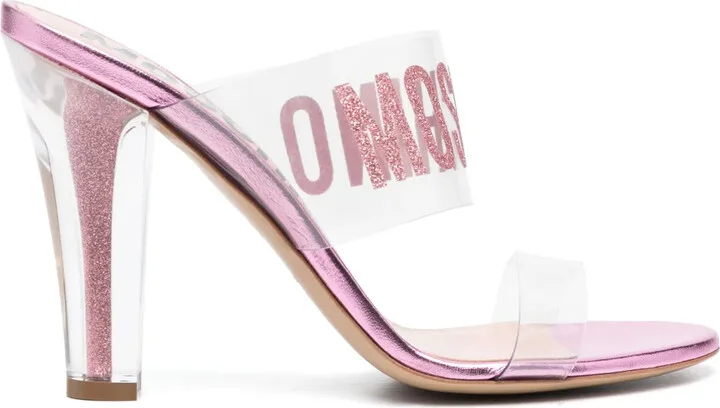 110mm Logo-Print Mules