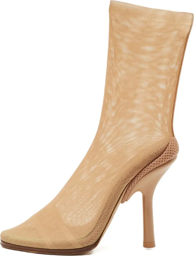 110mm Mesh Ankle Boots