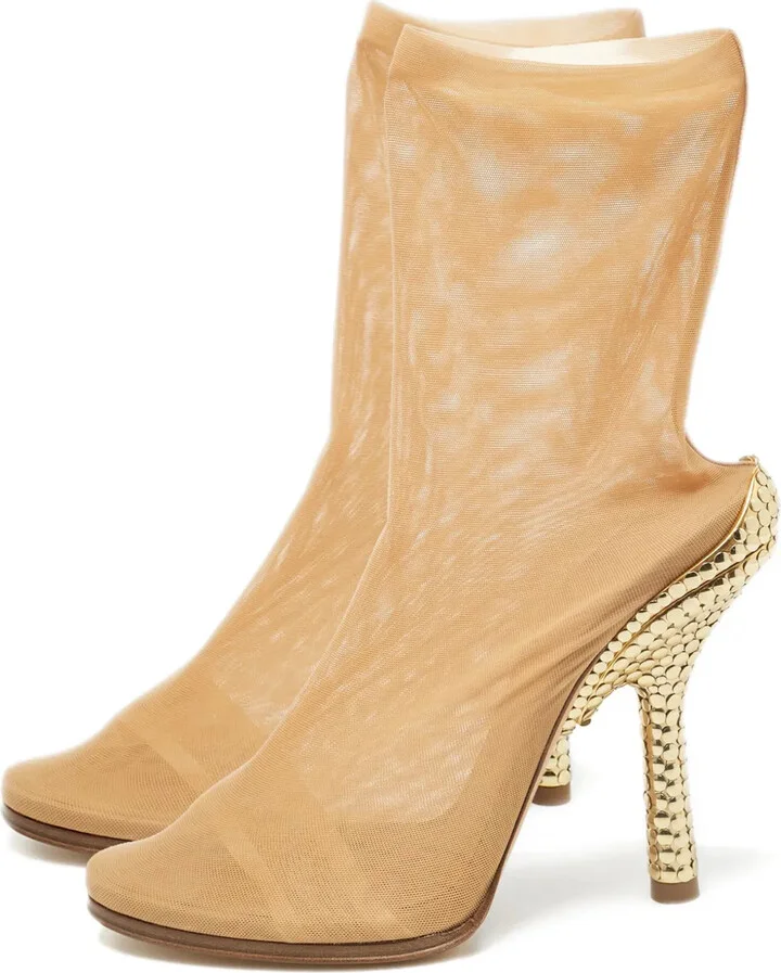110mm Mesh Ankle Boots