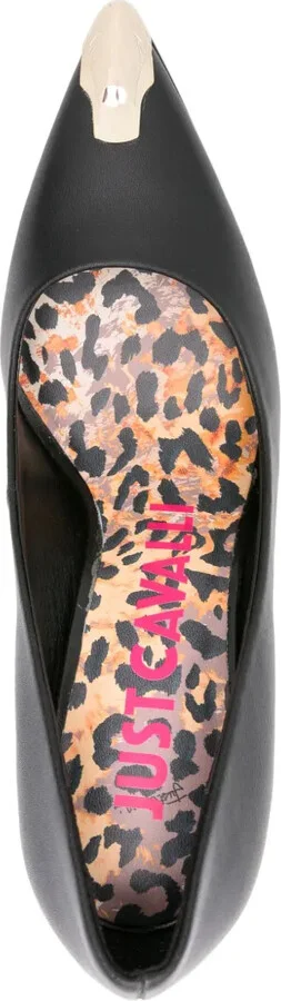 110mm Metal-Toecap Leather Pumps - Image 4
