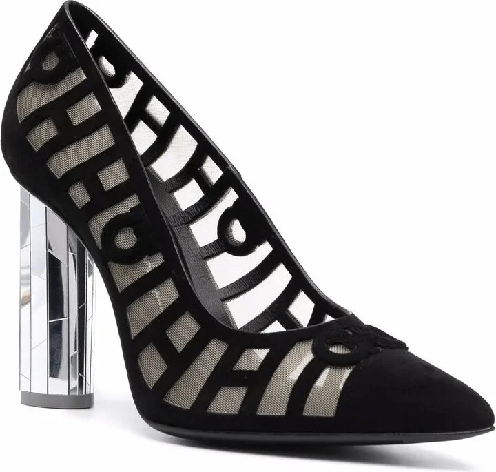 110mm Mirrored Heel pumps - Image 2
