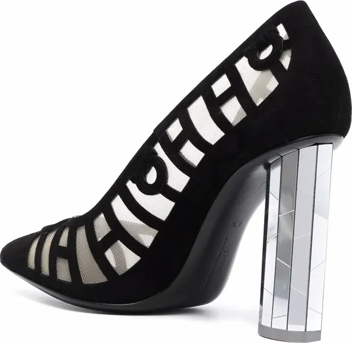110mm Mirrored Heel pumps - Image 3