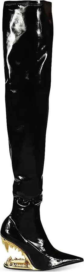 110mm Morso Vinyl over-the-knee boots