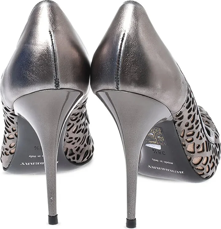 110mm Nova Check heeled pumps - Image 3