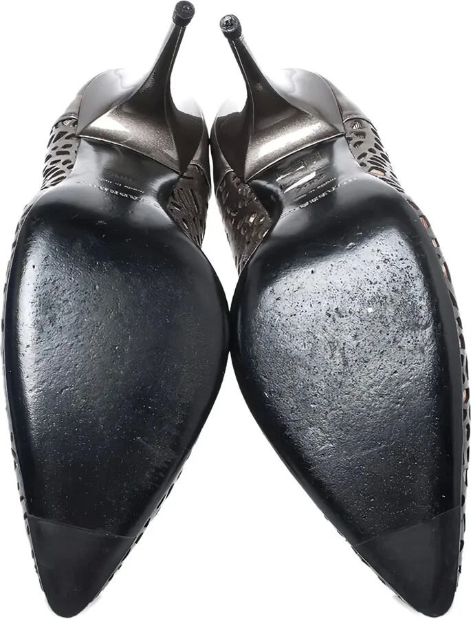 110mm Nova Check heeled pumps - Image 4