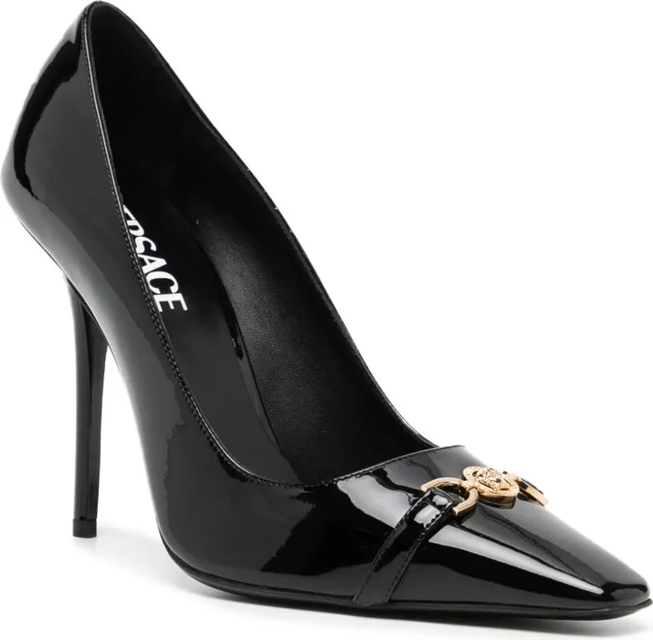 110mm Patent-Finish Leather Pumps - Image 2