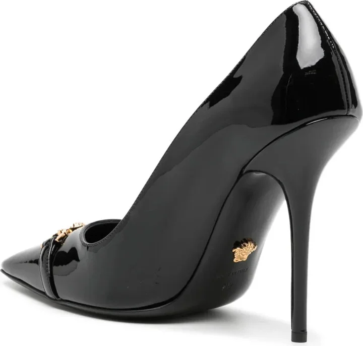 110mm Patent-Finish Leather Pumps - Image 3