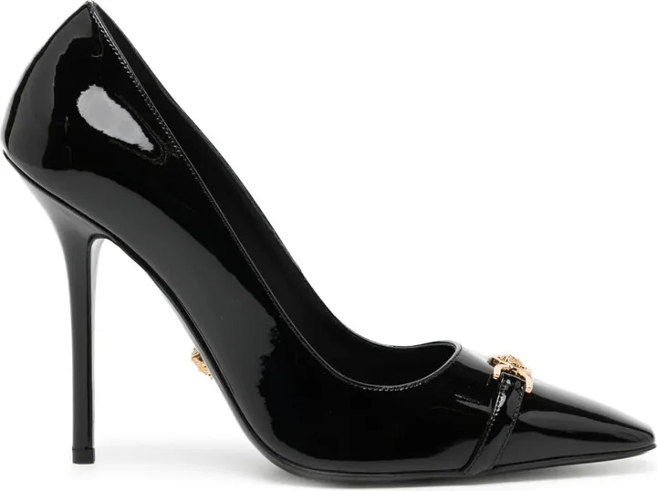 110mm Patent-Finish Leather Pumps