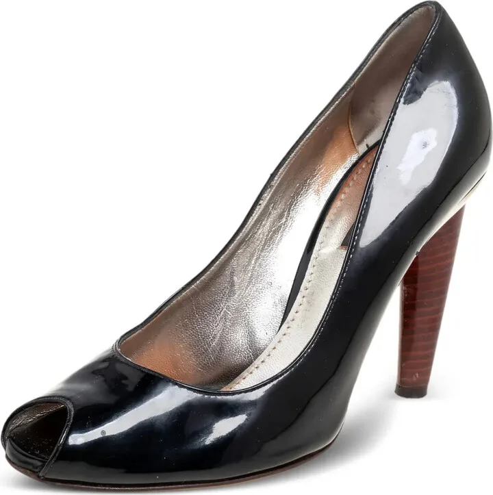 110mm Patent-Leather Peep-Toe Pumps - Image 2