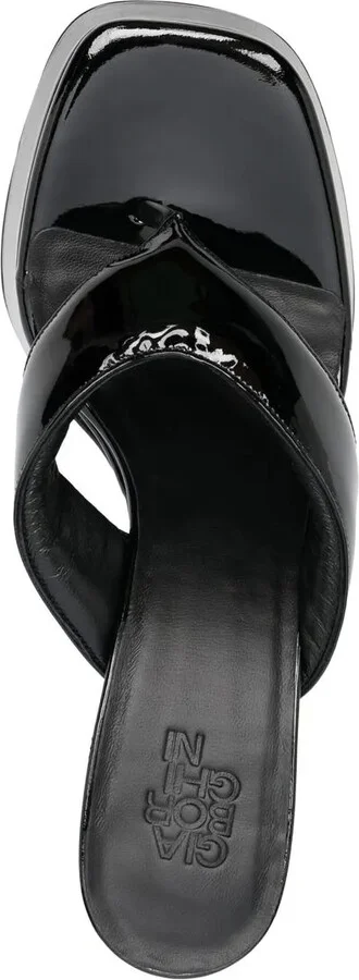 110mm Patent-Leather Platform Sandals - Image 4