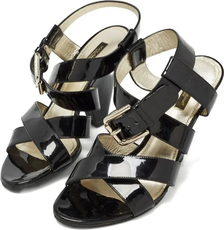 110mm Patent Leather Sandals - Image 2