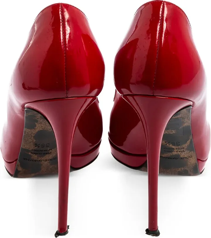 110mm Patent Peep-Toe Heels - Image 4