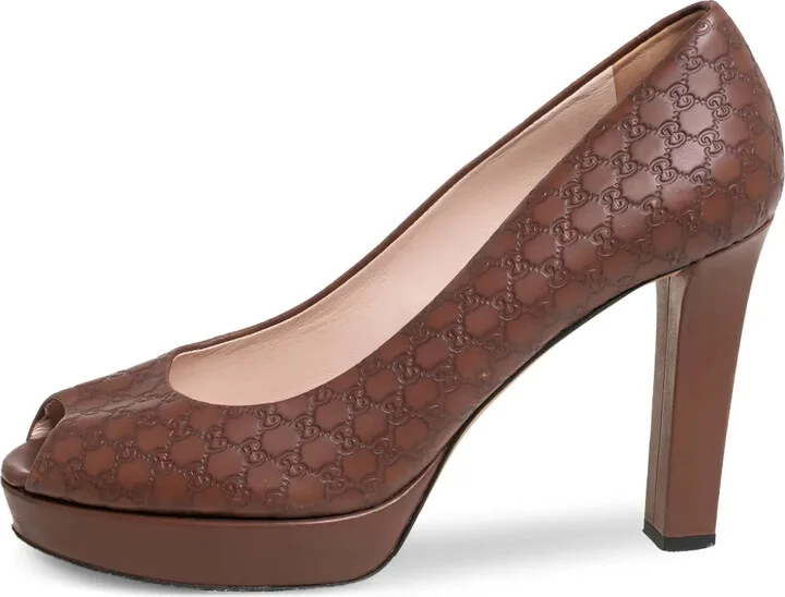 110mm Peep-Toe Platform Pumps