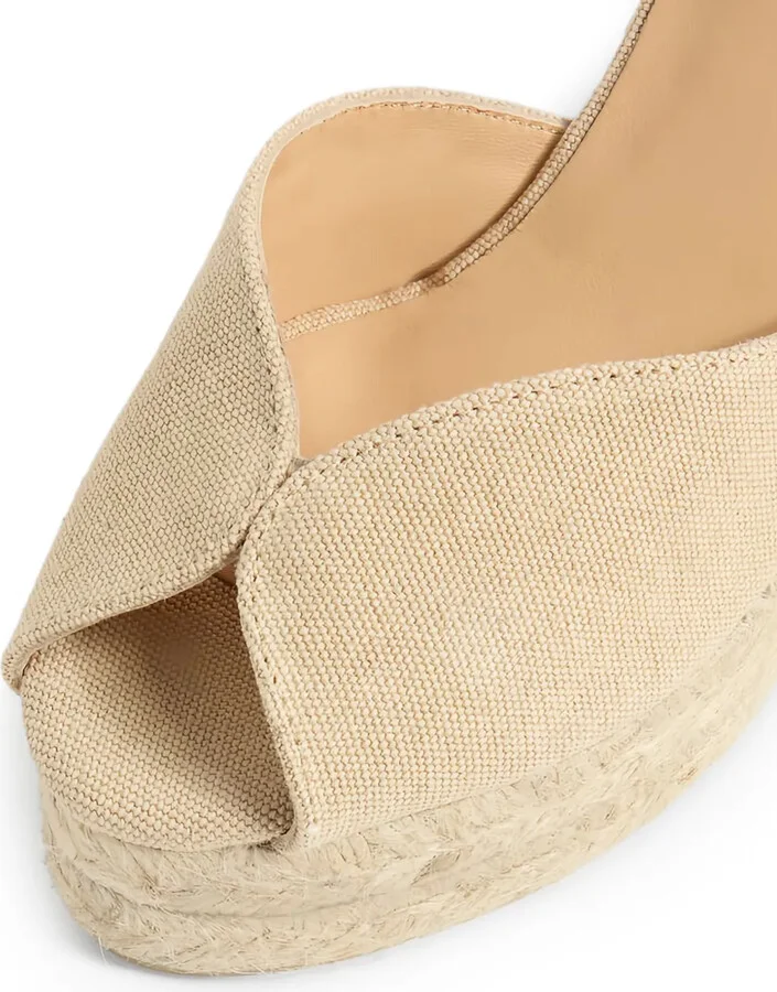 110mm Peep-Toe Wedge Espadrilles - Image 3